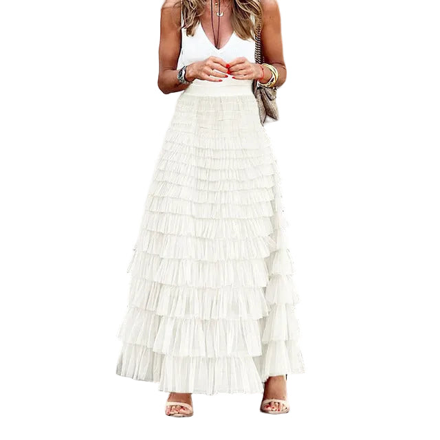 CLARIBEL | Falda elegante larga