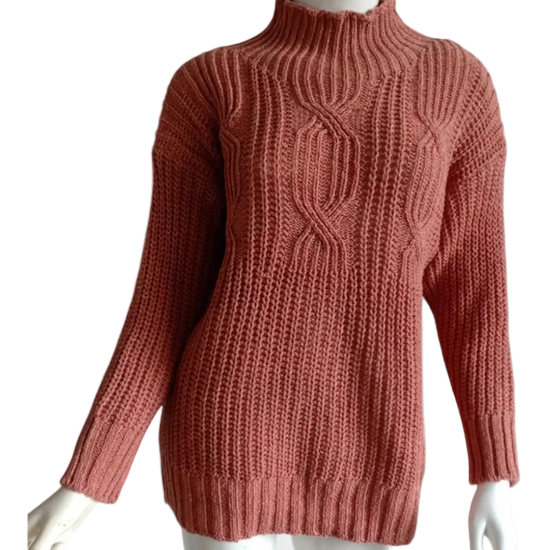 ELVIA | Suéter de Punto con Cuello Alto